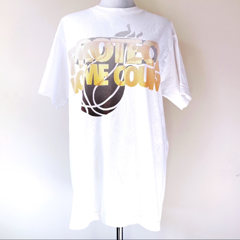 Miami Heat T-Shirt Mens Large Shirt White Out NBA Basketball Playoffs Fan Gear